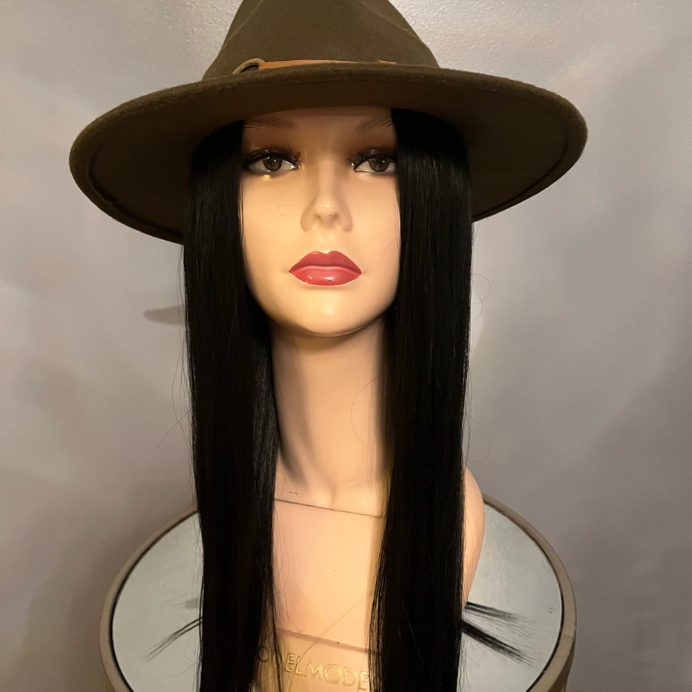 Fedora wig cap perfect for days you don’t feel like doing hair.
